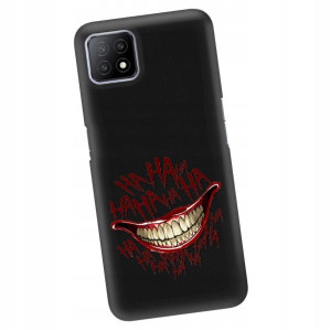 Etui Matowe do OPPO A53 5G Czarny Gry Filmy Wzory