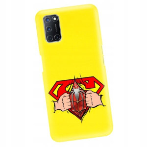 Etui Matowe do OPPO A72 Żółte Filmy Gry Wzory