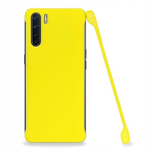 Etui Matowe Plecki Do Oppo A91 Żółty