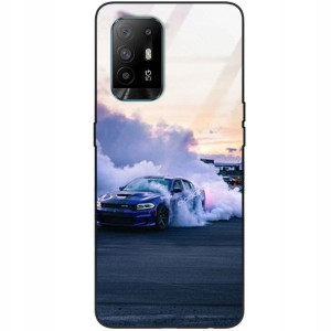 Etui Szklane do OPPO A94 4G Case Auta Top Wzory