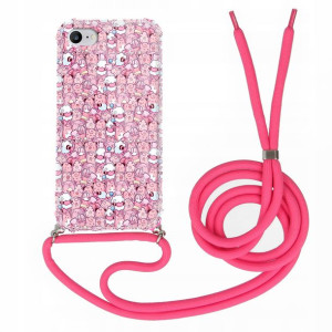 Etui Crossbody do REALME X50 PRO Róż Hot Wzory