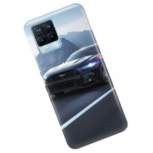 Etui do REALME 8 Case Auta Top 100 Wzory + SZKŁO