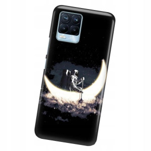 Etui do REALME 8 Obudowa Case KOSMOS Księżyc Wzory