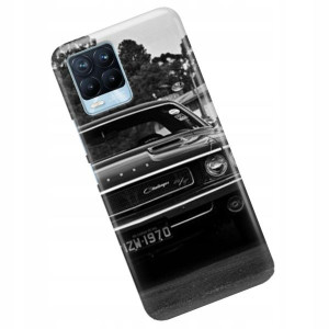 Etui do REALME 8 PRO Case Auta Top Wzory + SZKŁO