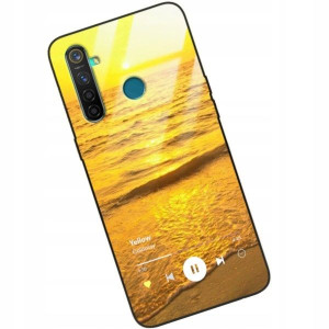 Etui Glass do REALME 5 Case Muzyka Spotify Wzory