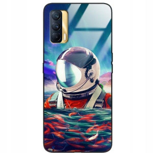 Etui Glass do REALME V15 Dla Fana Kosmosu Wzory