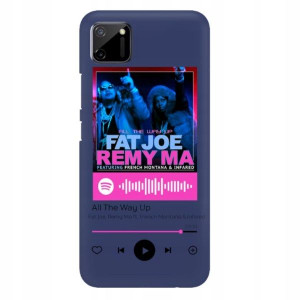 Etui MAT do REALME C11 2021 Granat Spotify Wzory