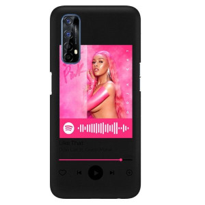 Etui Matowe do REALME 7 Czarny Spotify TOP Wzory