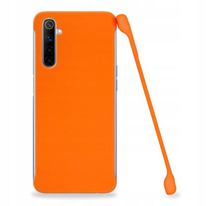 Etui Matowe Plecki Do Realme X50 Pomarańczowy
