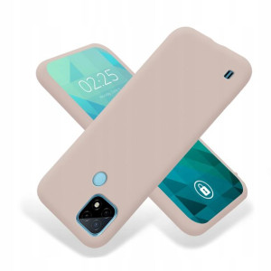 Etui Matowe Smooth Do Realme C21 Ciemny Róż
