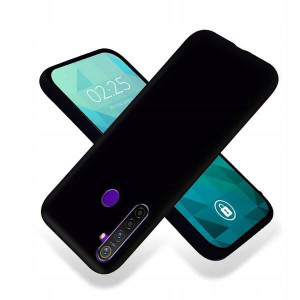 Etui Smooth Do Realme 5 Pro Ochronne Czarny Matowy