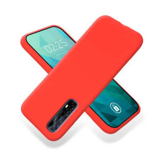 Etui Smooth Do Realme 7 Ochronne Matowe Czerwony