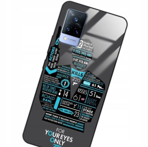 Etui Glass do VIVO V21 Case Bond 007 TOP 100 Wzory