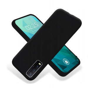 Etui Guma Matowa Do Vivo Y20 2021 Case Czarny