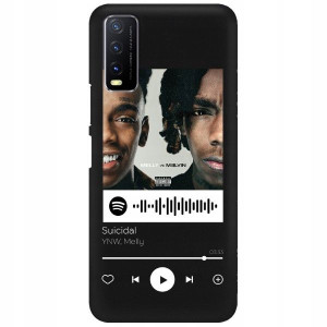 Etui Matowe do VIVO Y20i Czarny Spotify Top Wzory