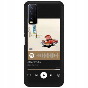 Etui Matowe do VIVO Y20s Czarny Spotify Top Wzory