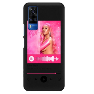 Etui Matowe do VIVO Y51A Czarny Spotify TOP Wzory