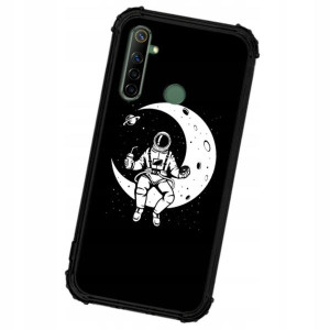Etui ANTISHOCK do REALME 6 KOSMOS Księżyc Wzory