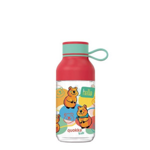 Quokka Ice Kids with strap - Butelka na wodę z tritanu 430 ml z paskiem