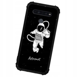Etui ANTISHOCK do LG K51S KOSMOS Księżyc Wzory