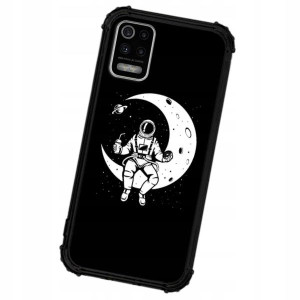 Etui ANTISHOCK do LG K52 Case KOSMOS Księżyc Wzory