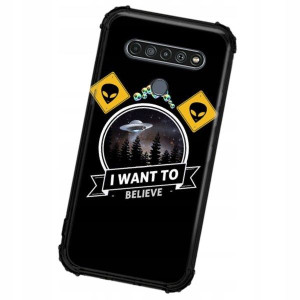 Etui ANTISHOCK do LG K61 Case KOSMOS Księżyc Wzory