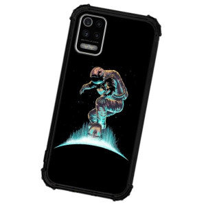Etui ANTISHOCK do LG K62 Case KOSMOS Księżyc Wzory