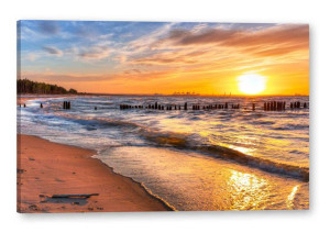 Obraz na płótnie Morze Bałtyckie - 120x80 (4263) do salonu