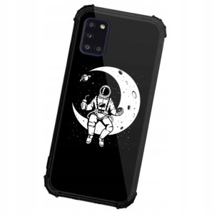 Etui ANTISHOCK do SAMSUNG A31 KOSMOS Księżyc Wzory