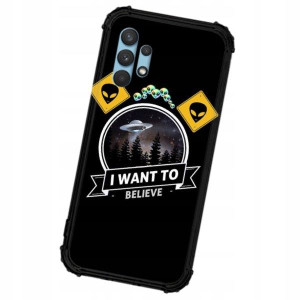 Etui ANTISHOCK do SAMSUNG A32 KOSMOS Księżyc Wzory