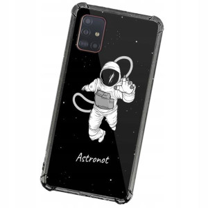 Etui ANTISHOCK do SAMSUNG A51 KOSMOS Księżyc Wzory
