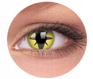 Soczewki kolorowe kontaktowe Crazy Lens Yellow Flower 2 szt. roczne