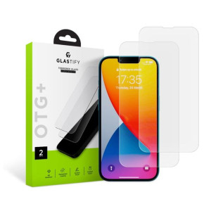 Szkło hartowane GLASTIFY OTG+ 2-PACK iPhone 13/13 PRO/14 bezbarwny