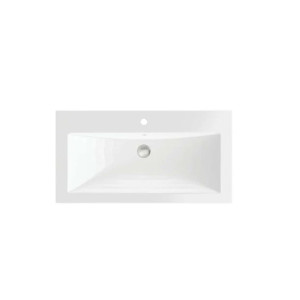 Umywalka wpuszczana w blat 90 x 47 cm z konglomeratu LOMA MASSI