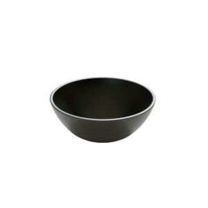 Umywalka nablatowa okrągła 32 cm ceramiczna czarna MALO MASSI