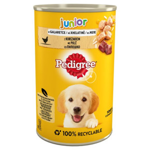 PEDIGREE Junior - mokra, pełnoporcjowa karma dla szczeniąt, z kurczakiem w