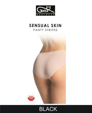 GATTA Panty Stripes Sensual Skin k.:Black r.:L