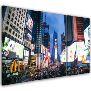 OBRAZ TRYPTYK Nowy Jork Times Square 90x60