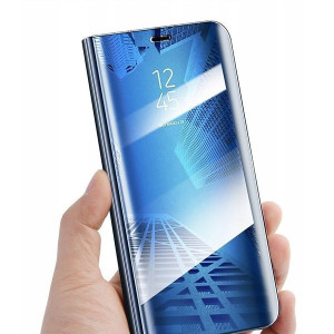 Etui Clear View Do Samsung Galaxy A71 Niebieski