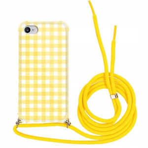Etui Crossbody Do Huawei Honor 30 Pro Żółty Wzory