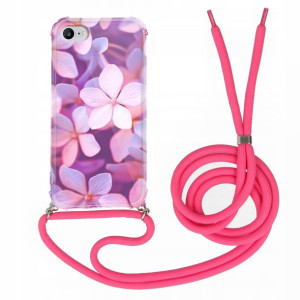 Etui Crossbody Do Iphone 12 Mini Różowy Top Wzory