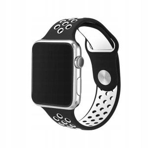 Pasek 42-44mm Guma Mesh Do Apple Watch Czar-biały