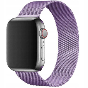 Pasek Metalowy 42-44mm Do Apple Watch Fioletowy