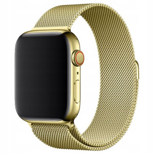Pasek Metalowy 42-44mm Do Apple Watch Złoty