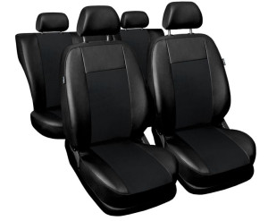 Uniwersalne pokrowce z alcantary SUPERIOR Czarne do Honda HRV I II