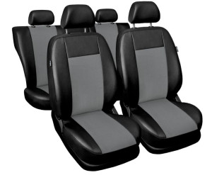 Uniwersalne pokrowce z alcantary SUPERIOR Szare do Opel Meriva A B