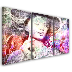 OBRAZ TRYPTYK Sophia Loren 120x80