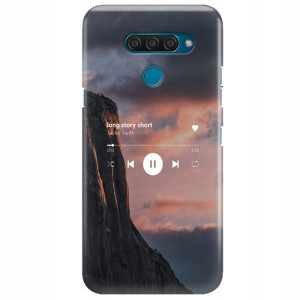 Etui do LG Q60 Case Obudowa Spotify Muzyka Wzory