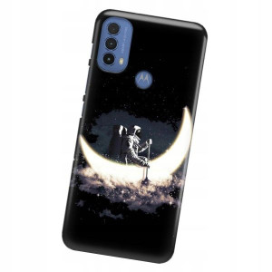 Etui do MOTOROLA E30 Obudowa KOSMOS Księżyc Wzory