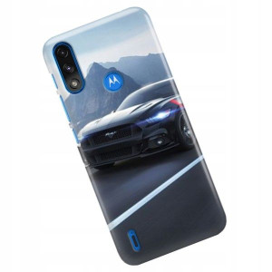 Etui do MOTOROLA E7i Case Auta Top Wzory + SZKŁO